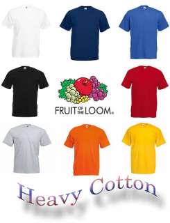 Fruit of the Loom Heavy Cotton T Shirt S XXL viele Farben  