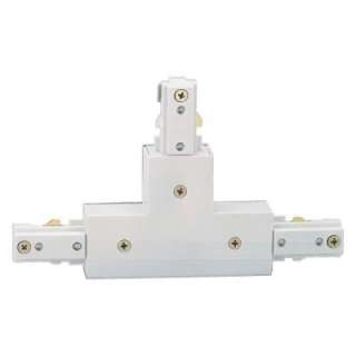 Hampton Bay Linear Track T Connector in White Finish EC701WH at The 