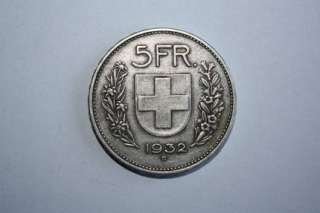 Schweizer Franken FR. / Geld / Münze / Silber in Hessen   Edertal 