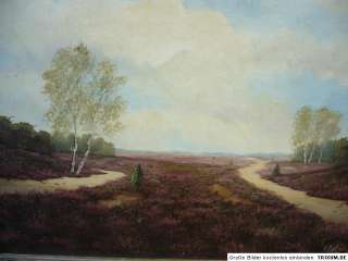   Ölgemälde auf Leinwand gemalt; von H. Peters signiert; Landschaft