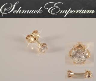 Ohrstecker Herren 6 Stotzen Diamant 0,175ct 750 Gold Brillantschliff W 