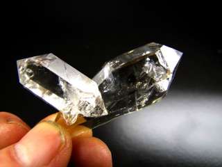 95ct Herkimer Diamond/Scepter Quartz 2 Crytals Cluster  