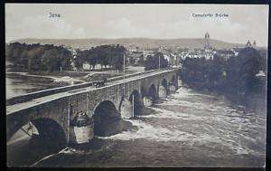 Jena Camsdorfer Brücke,tolle alte Ak um 1910  