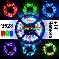 5M Waterproof RGB 270 Leds 3528 SMD LED Strip Light + 24Key IR Remote 