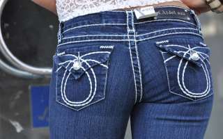 LA Idol jeans SKINNY SZ 0 15 DARK BLUE white stitching FAST SHIPPING 