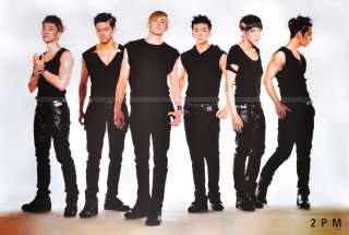 2PM Boy Band Singer Korean Poster 90x60 cm Black Suit  