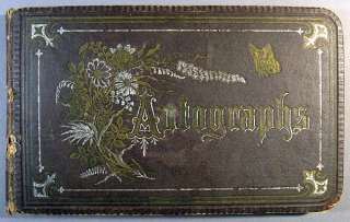 1880 autograph album, North Danville, Vermont  