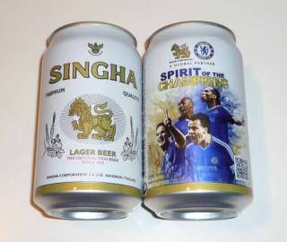 SINGHA CHELSEA Champions Lager BEER can THAILAND 330ml  