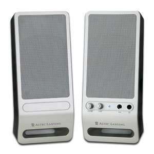  New Altec Lansing VS2320 2PC Speaker System Silver & Black 
