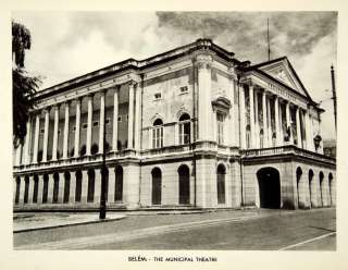 1939 Rotogravure Building Theater Peace Municipal Theatre Para Belem 