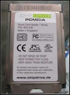 CHIPDRIVE® PCMCIA Pro SCR243 Smart Card For Bank IC  