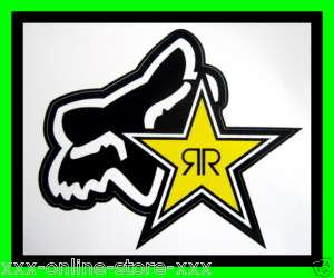Monster Energy Stickers on Fox Racing Aufkleber Rockstar Energy Motocross Mtb Bmx