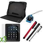 For Vizio 8 inch Tablet Black Leather Stand Case+Stylus+Sc​reen 
