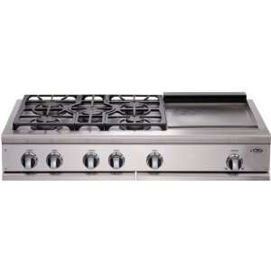  DCS CP486GDL 48 Pro Style Gas Rangetop with 6 Sealed 