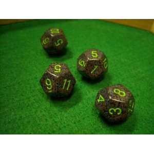  Speckled Earth 12 Sided Dice Toys & Games