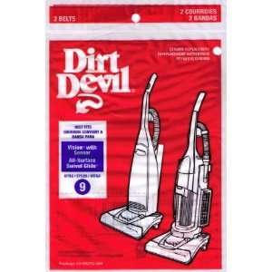  Dirt Devil Style 9 Belt 2 Pack (PN 990220): Home & Kitchen