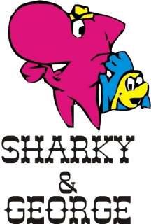 Sharky and George T Shirt (Retro 80s)  