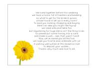 Personalised Mini Wedding Ask for Cash Poem Cards  