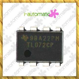Texas TL072CP Dual Low Noise OP AMP IC chips x 2PCS NEW  