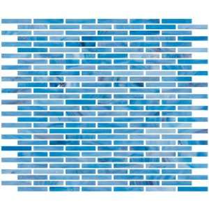  Susan Jablon   1/4 Inch Sky Blue Stained Glass Subway Tile 