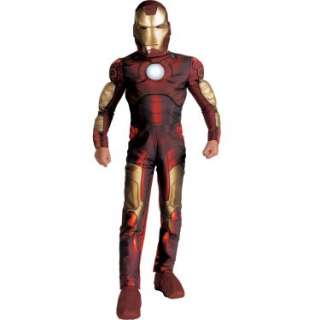   Costumes Iron Man 2008 Movie Light Up Muscle Chest Child Costume