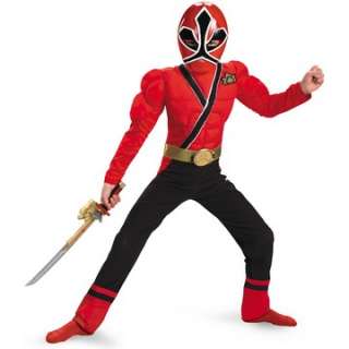 Power Rangers Samurai   Red Ranger Muscle Child Costume   Includes 