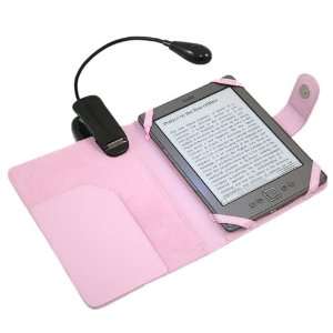 PINK Executive BOOK Wallet Case Cover Shield Slot with Flexible Neck 