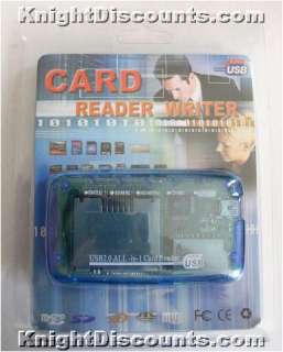 USB FLASH MEMORY CARD READER Media CF, SD, XD, MS, New  