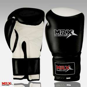 MRX Cowhide Leather Boxing Gloves Sparring Punching Target Area MMA 