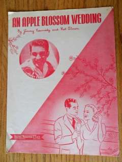 An Apple Blossom Wedding Sheet Music 1947 Perry Como  