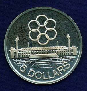 SINGAPORE 1973 5 DOLLARS SILVER COIN GEM PROOF 7TH ANNUAL 