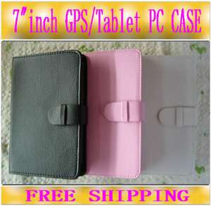 INCH GPS＆Tablet PC Leather Carrying Case/Pouch NEW★  