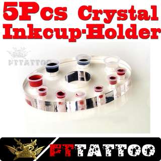  discount acrylic 5 tattoo ellipse ink caps holder fttattoo 11 holder 
