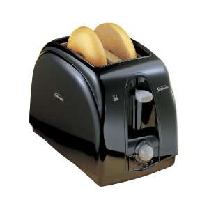    Sunbeam 3910100 2 Slice Wide Slot Toaster Black: Kitchen & Dining