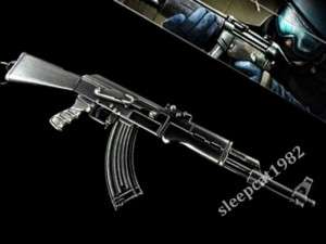 AK47 Assault Rifle Metal Model Gun Key Bag Chain Pendan  