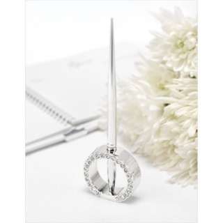 Jeweled Ring Pen Set   Silver.Opens in a new window