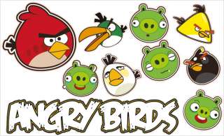 Angry Birds #3 Vinyl Decal Sticker Set 14.5 x 9 Large  