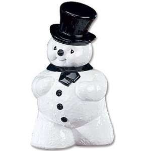  Retro Snowman Cookie Jar   Vintage Traditional Christmas 