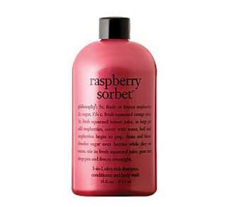 philosophy raspberry sorbet ultra rich 3 in 1 shampoo, body wash, and 