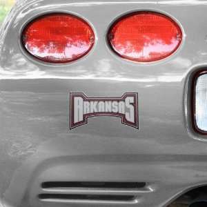 NCAA Arkansas Razorbacks Cardinal Wordmark Car Decal:  