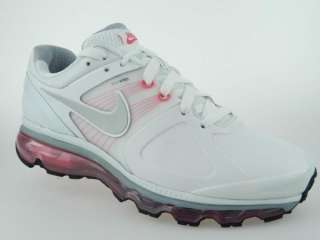 NIKE AIR MAX 2010+ NEW Womens Pink White iPod Ready Running Shoes Size 