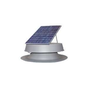  Solar Attic Fan   30 Watt Gray Solar Attic Fan with 