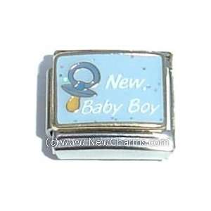  New Baby Boy Italian Charm Bracelet Jewelry Link: Jewelry