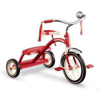 Radio Flyer 33 Steel and Chrome Classic Red Tricycle (12 Front Wheel 