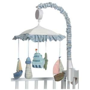   Koala Baby Hampton Nautical Sailboat Stripe Musical Crib Mobile Baby