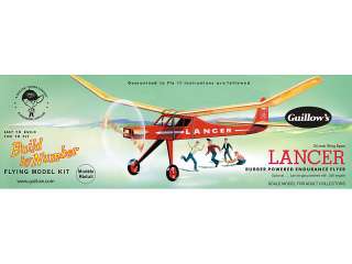 Guillows RP 604 LANCER Balsa Flying model Kit NIB  