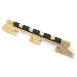German Made Maple & Ebony With Bone Inserts 4 String Banjo Bridge
