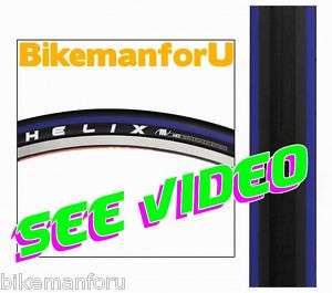 Bicycle 700x23c HELIX Race BLUE Bike 2 Tires 2 Tubes  