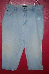 Bill Blass Easy fit 18w cotton crop jeans 22in inseam  