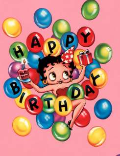 Ultimate BETTY BOOP BIRTHDAY Wrapping Paper! 32 Sq ft.  